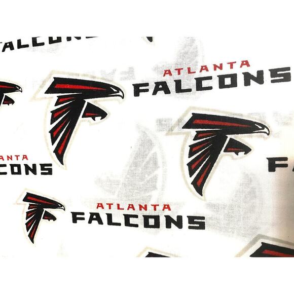 Pre-cut Fabric Swatches Atlanta Falcons Size 9” x 6” Red Black White Sports 160 - Picture 3 of 3